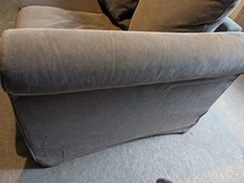 Grey Fabric 2-Seater Sofa, PET FREE SMOKE FREE