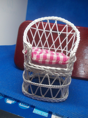 White wire peacock chair - wire, with