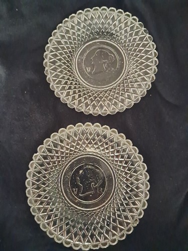 Pair vintage pressed - pair,