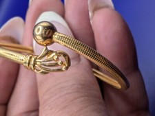 New, 22 CT Gold Baby Bangle/Bracelet Unisex, Solid 4.7grms of 22 carat gold. 