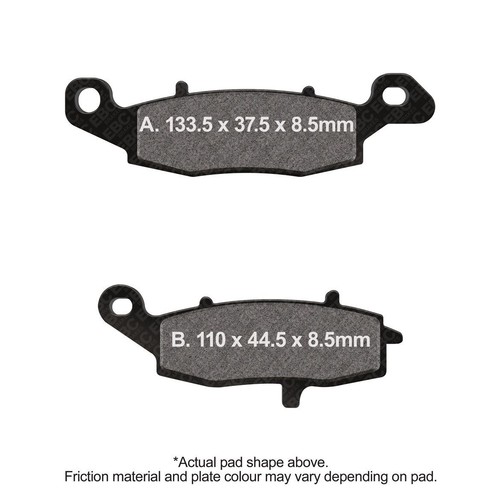 Ebc double brake pad - ebc, front