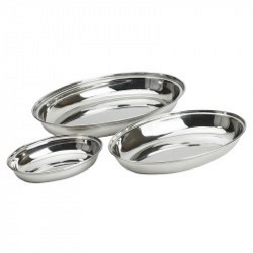 Oval vegetable dish stainless - vegetable,