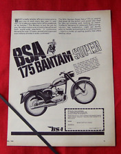 BSA 175 BANTAM SUPER D7 MOTORCYCLE 1964 ORIGINAL VINTAGE PRESS ADVERT