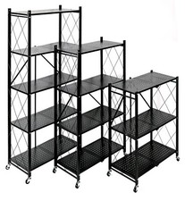 Black Metal 3 4 5 Tier Rolling