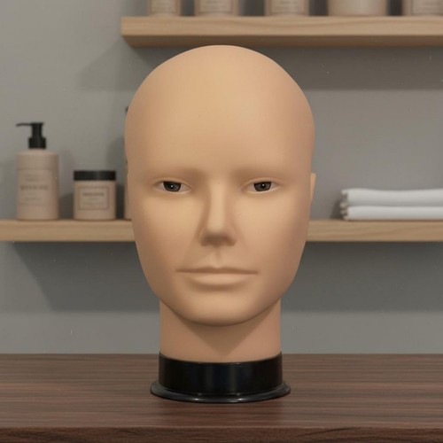 Male mannequin head smooth - male,