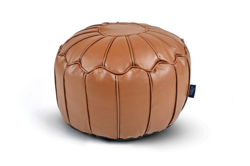Faux leather round - faux,