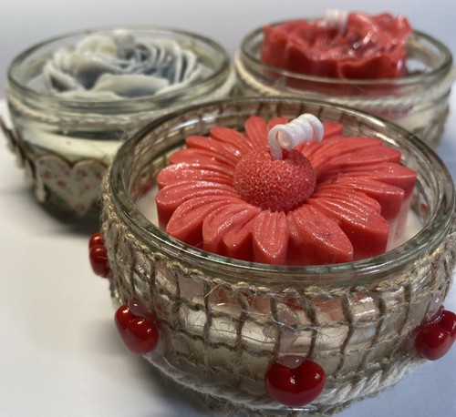 Soya wax candle jars of - candle,