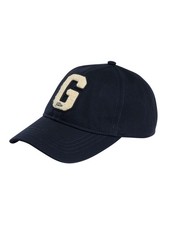 GANT Men's Badge Cotton Twill Baseball Cap, Blue