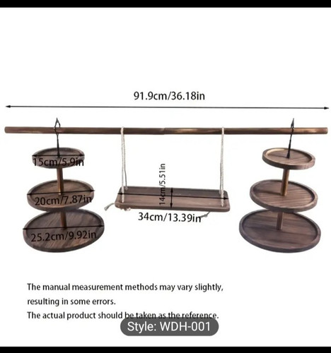 Tier wooden cake display - tier,