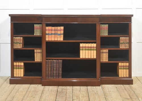 Mahogany breakfront open - mahogany,