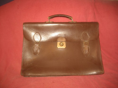 Vintage cheney brown briefcase - vintage,