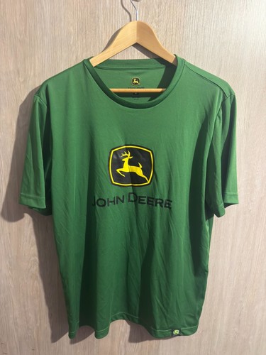 John deere green logo shirt - deere,