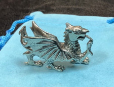 Welsh Dragon 3D Silver Pewter