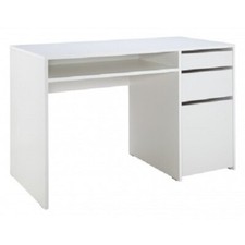 Pepper 2 Drawer Pedestal Office Desk - White