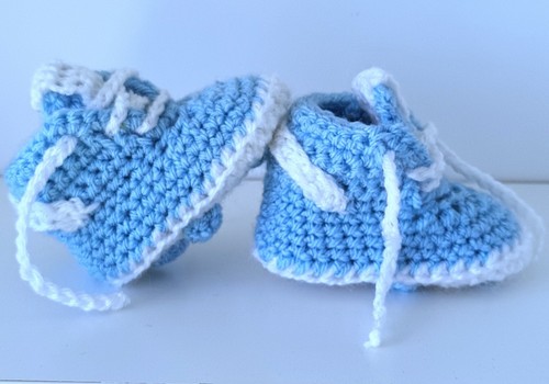 Handmade baby first booties - handmade,
