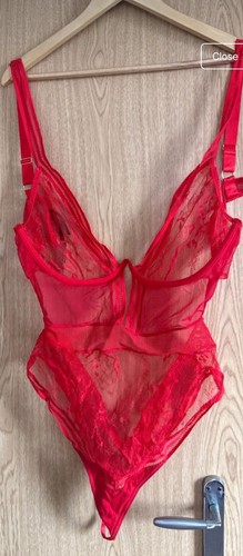 Ann summers red bodysuit - red, xl