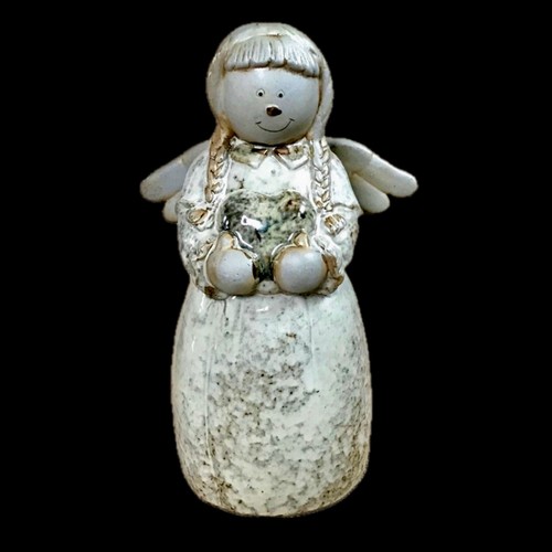 Stoneware angel figure small - angel,