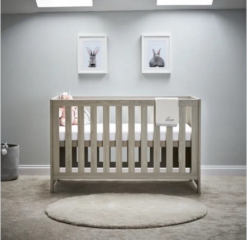 Obaby nika grey wash - cot, bed