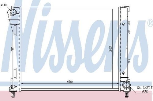 Nissens radiator for fiat - nissens,