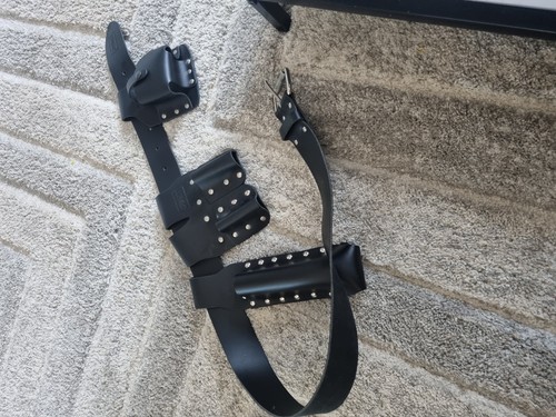 Leather tool belt - leather,