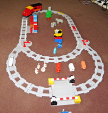 Duplo Steam Train Set (10874) + track extension set with farm animals & tractor