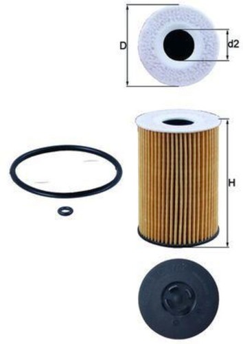 Mahle oil filter for - , audi