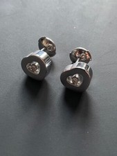 Chopard 18ct WG Happy Diamond Heart Stud Earrings with Floating Diamonds