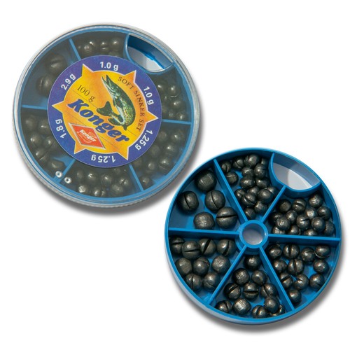 Split shot lead sinkers - split,