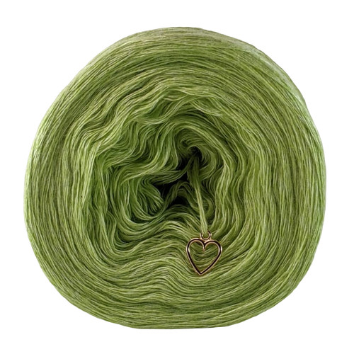 Light green bamboo cotton yarn - green, bamboo/cotton