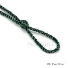 Twisted Cord Silky Barley Twist Satin Rope 6mm Thick Furnishing Piping 3Ply Trim