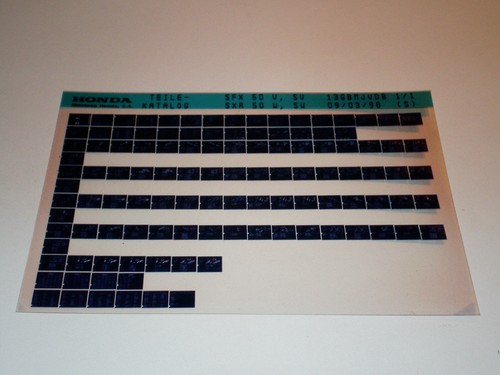 Microfiche spare parts catalog - microfiche,