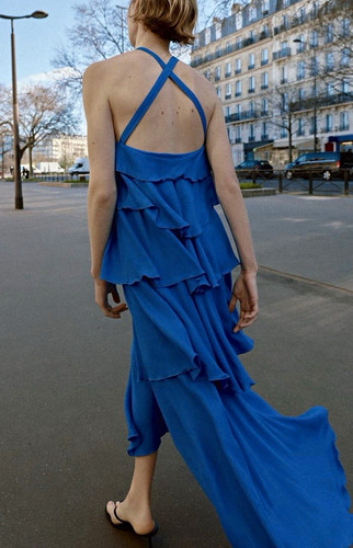 Zara cobalt blue - , tiered