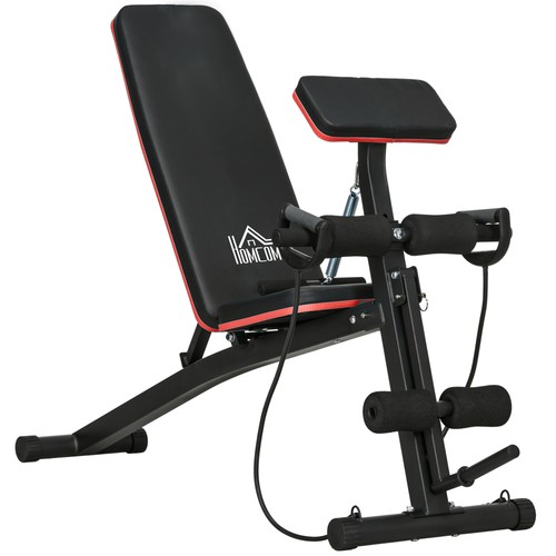 Homcom foldable dumbbell bench - dumbbell,