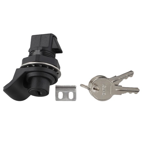 Locking push button latch - button,