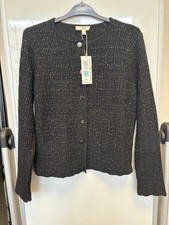 M & S Black long sleeve Crew