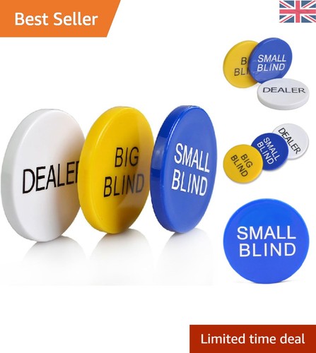 Clear plastic poker button set - clear,