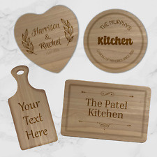 Unique Personalised Quality Engraved Wooden Chopping Board Cheese Board Gift