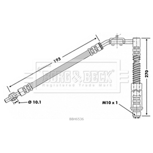 Brake hose for rover tf - brake,