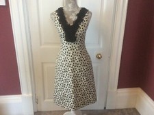 Designer Dress Anne Louise Roswald Size 8 silk blend 