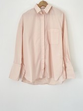 Bite London Collection 5 Blouse Peach Long Sleeve 100% Organic Cotton Size 10