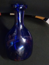 COBALT BLUE BOTTLE FLAT BOTTOM