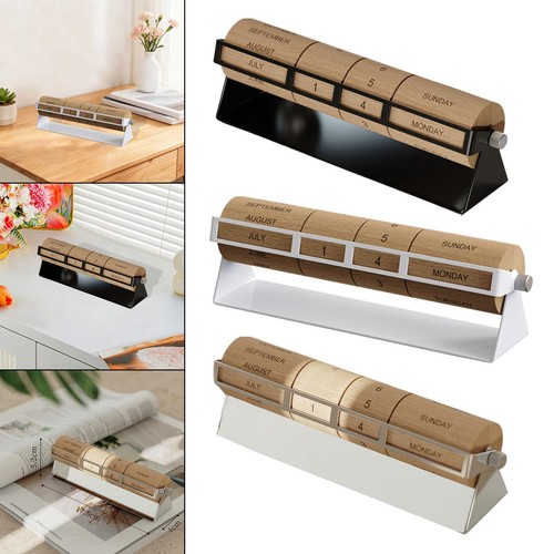 Rotary perpetual desk calendar - desk,