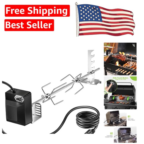 Stainless steel rotisserie bbq - stainless,