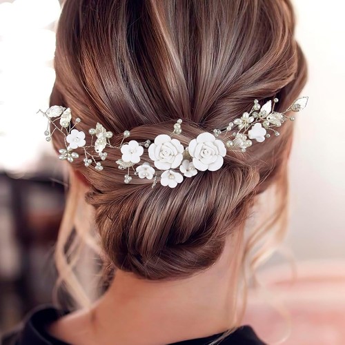 Flower wedding hair vine - wedding,