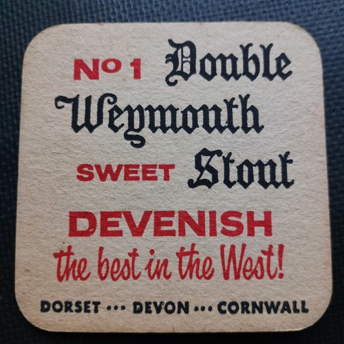 Devenish beer mat cat - beer, no