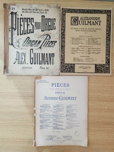 Vintage guilmant organ books - guilmant,
