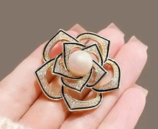 Vintage French Floral Brooch