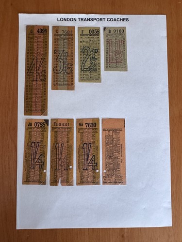 Vintage bus tickets - 8,