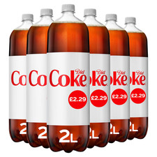 6 x Diet Coke Bottles 2L – Sugar Free Sparkling Soft Drink – Full Case