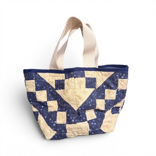Blue floral upcycled - &,